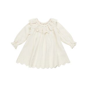 Quincy Mae Cream Isla Ruffle summer Dress